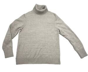 J. Crew Sweater Womens Size XL Beige Turtleneck Pullover Cotton Wool